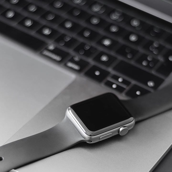 Smart watch over laptop