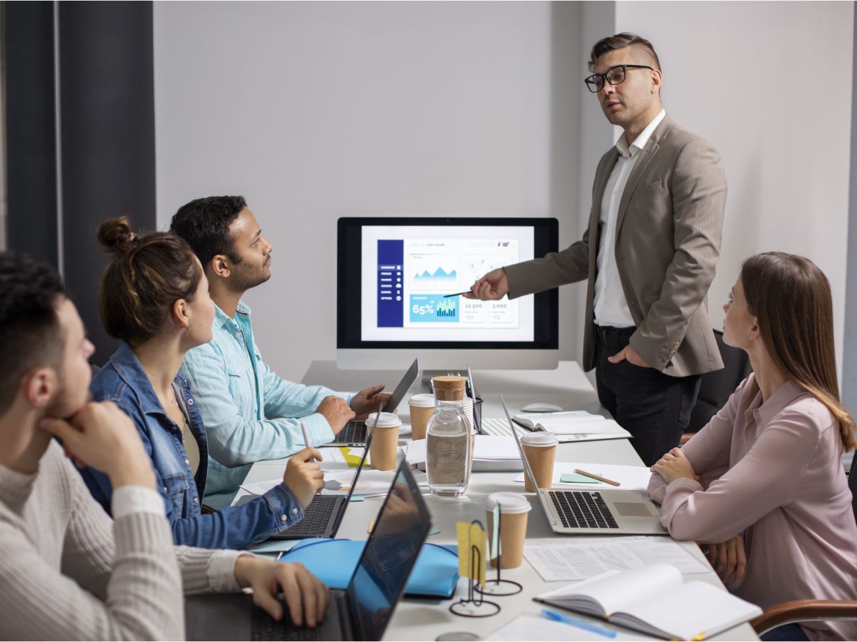 Corporate training session in progress